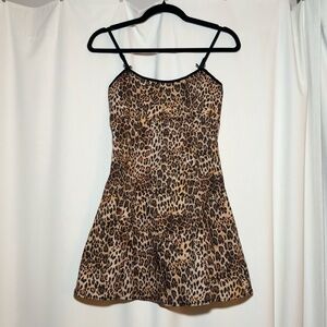 Sky to Moon Leopard Print Mini Dress